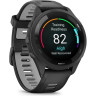 Часы GARMIN FORERUNNER 265 BLACK BEZEL AND CASE WITH BLACK/POWDER GRAY SILICONE BAND 010-02810-10