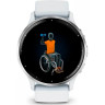Часы GARMIN VENU 3 SILVER STAINLESS STEEL BEZEL WITH WHITESTONE CASE AND SILICONE BAND 010-02784-00