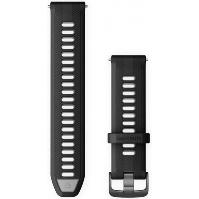 Сменный ремешок для часов GARMIN FORERUNNER 965 (22 мм), черный/серый 010-11251-9Y